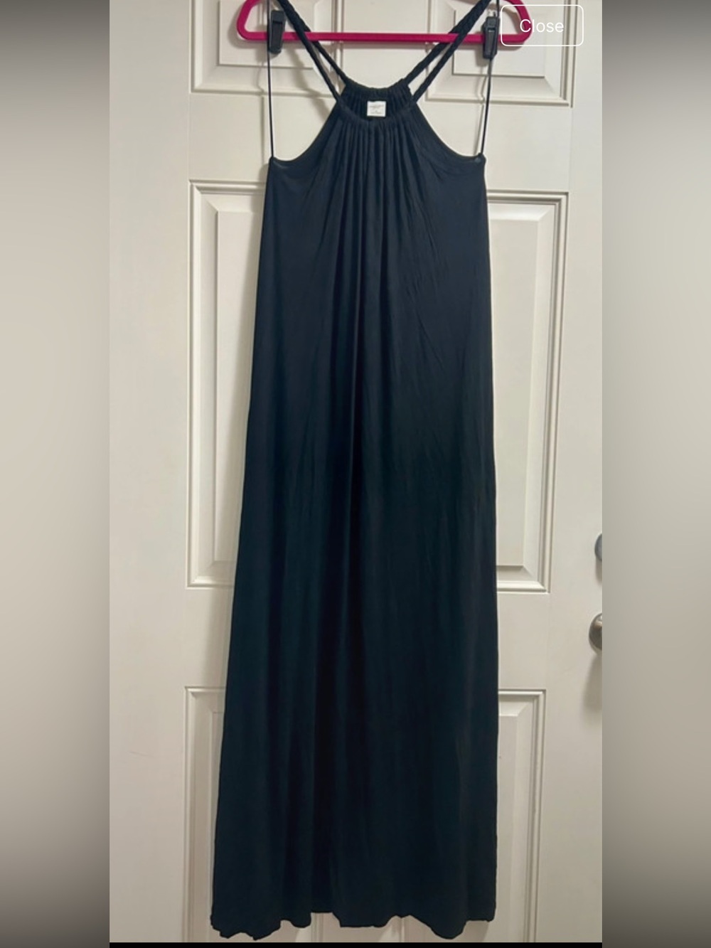 Liz Lange Black Maternity Dress with Braided Detail
